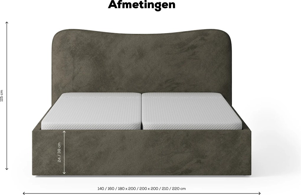Bedframe Home Contour - by vtwonen – Bij Swiss Sense
