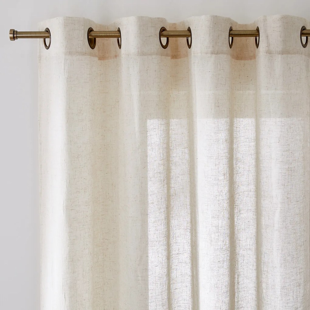 Lussengordijn in polyester en linnen Aron