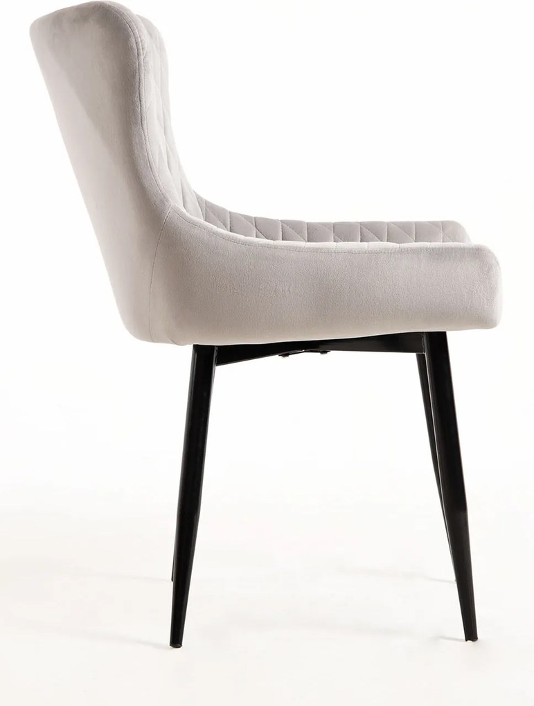 Set van 4 Sanda Fluwelen Stoelen