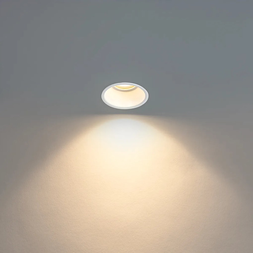 Set van 12 inbouwspots wit GU10 50mm IP44 - Dept