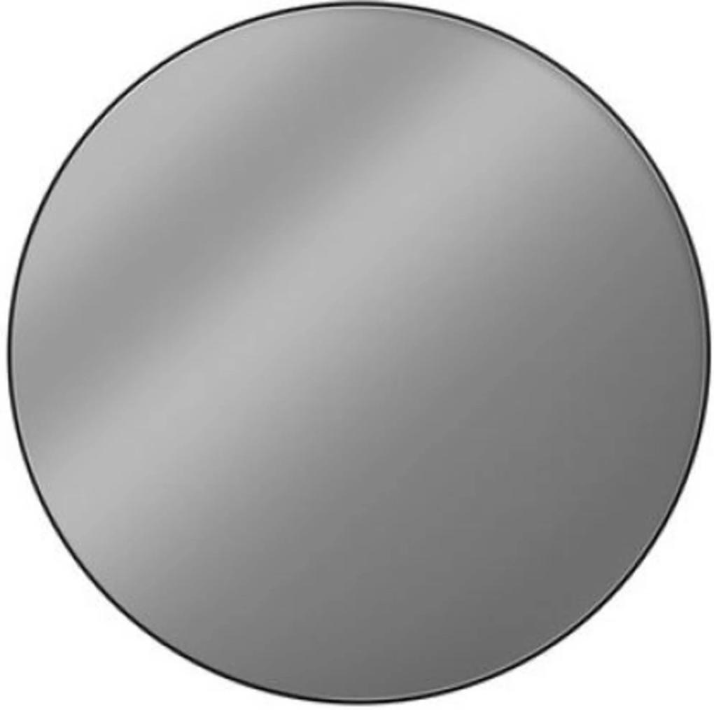 Black Line Round Spiegel 60 cm Mat Zwart