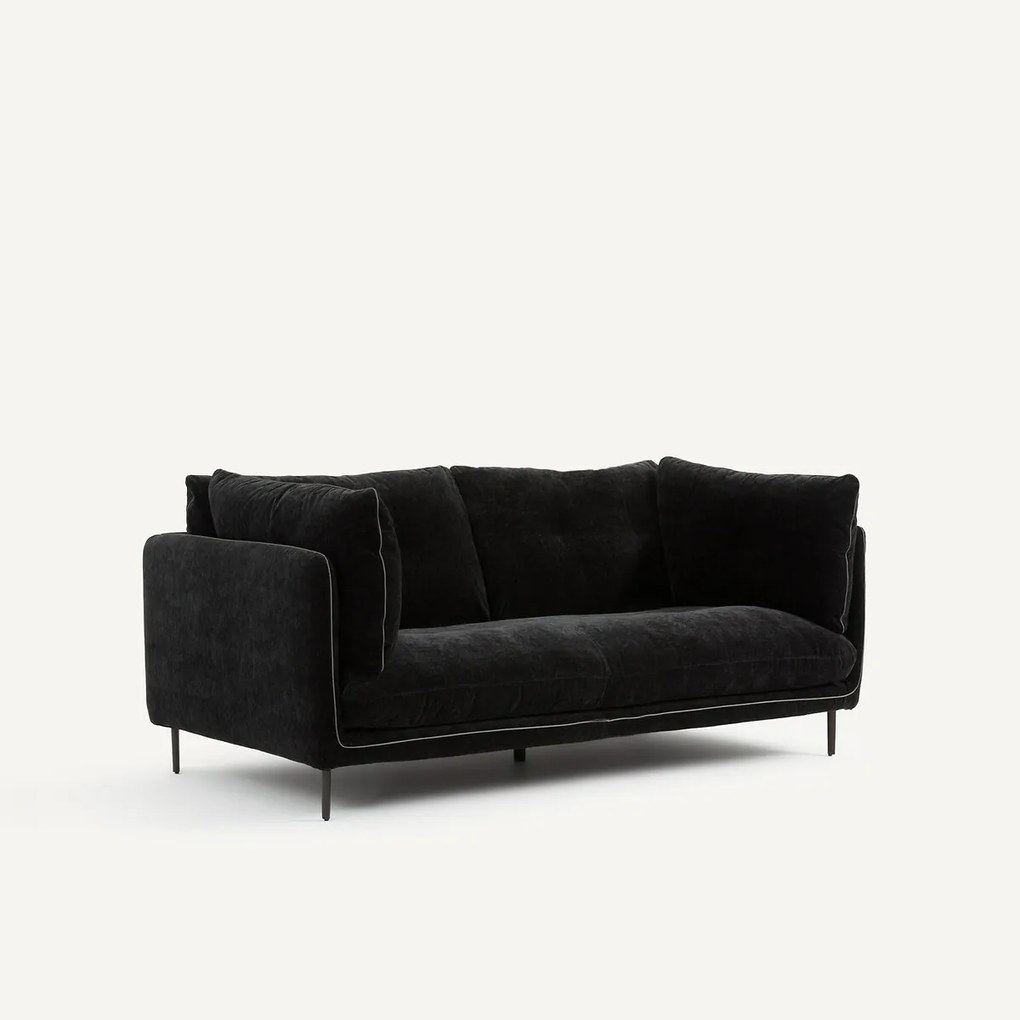 2-zits bank, chenille fluweel, Botero