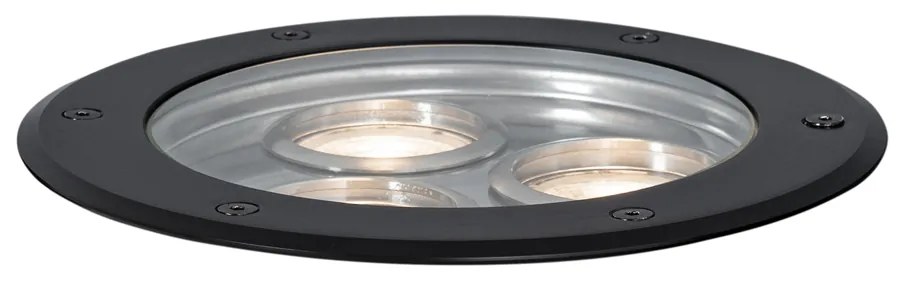 Buitenlamp Moderne grondspot zwart 3-lichts IP65 - Tribus Modern GU10 IP65 Buitenverlichting