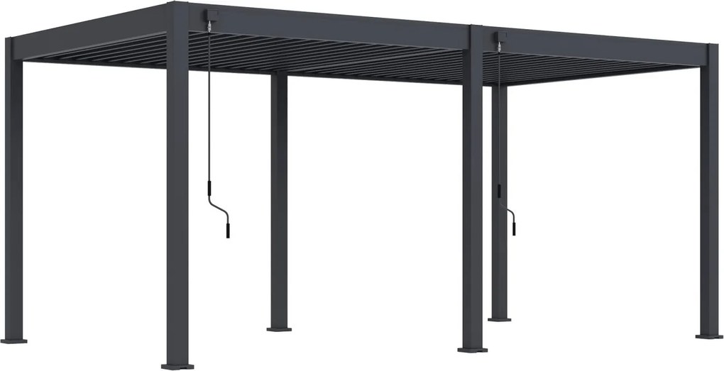 Venus Comfort overkapping - 300x530 cm - antraciet