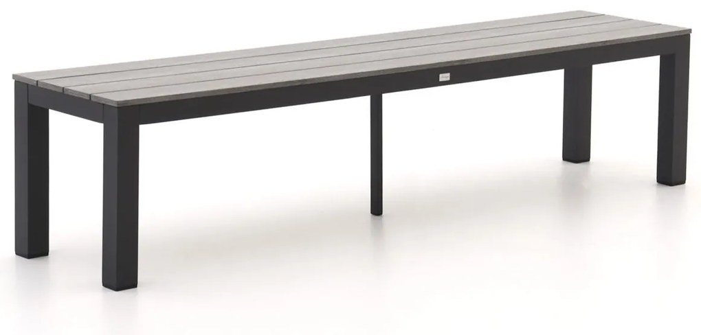 Picknickbank Bellagio  | Aluminium/Polywood | 3 personen | Tuinbank Grijs | 195cm | Kees Smit Tuinmeubelen