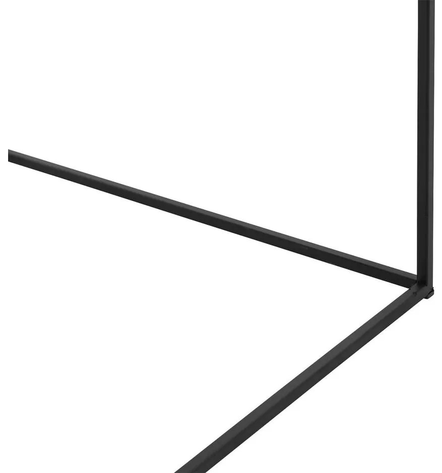 Goossens Bijzettafel Filas, metaal zwart, elegant chic, 50 x 50 x 50 cm