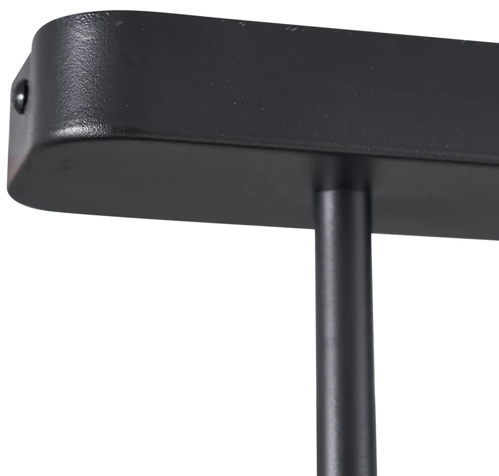 Afgerond plafondSpot / Opbouwspot / Plafondspot zwart GU10 35mm 3-lichts draai- en kantelbaar - Kate Modern GU10 Binnenverlichting Lamp