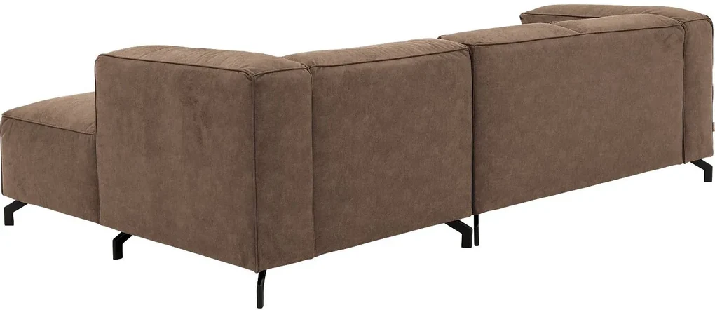 Goossens Bank Calvin bruin, micro leer, 2-zits, modern design