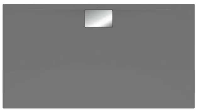 Villeroy & Boch Architectura douchebak 160x90x1.5cm metalrim antraciet uda1690ara215v-1s