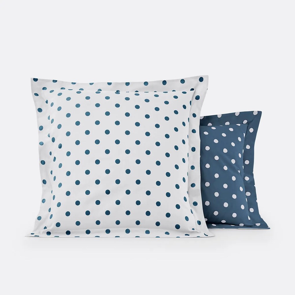 Kussensloop in zuiver katoen met stippenprint, Clarisse