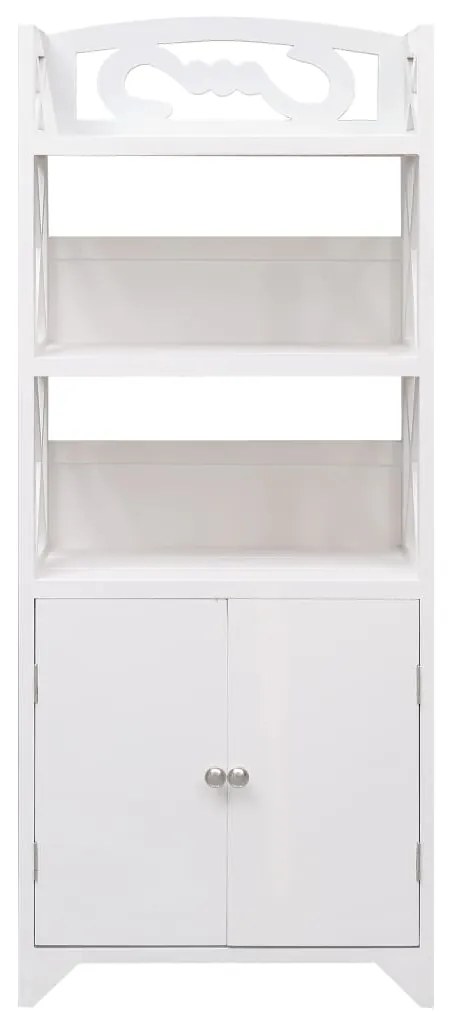 vidaXL Badkamerkast 46x24x116 cm paulowniahout wit