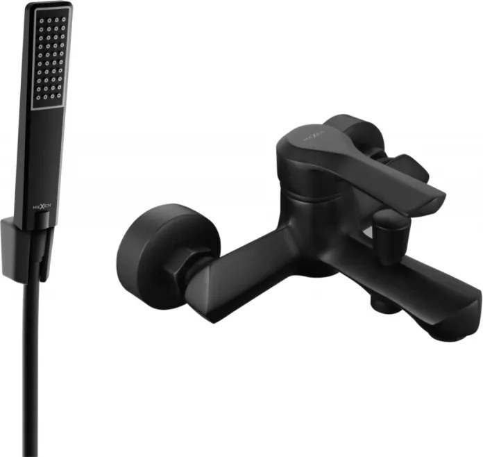 Mexen Sabre R72 badkraan met doucheset, zwart - 7213R72-70