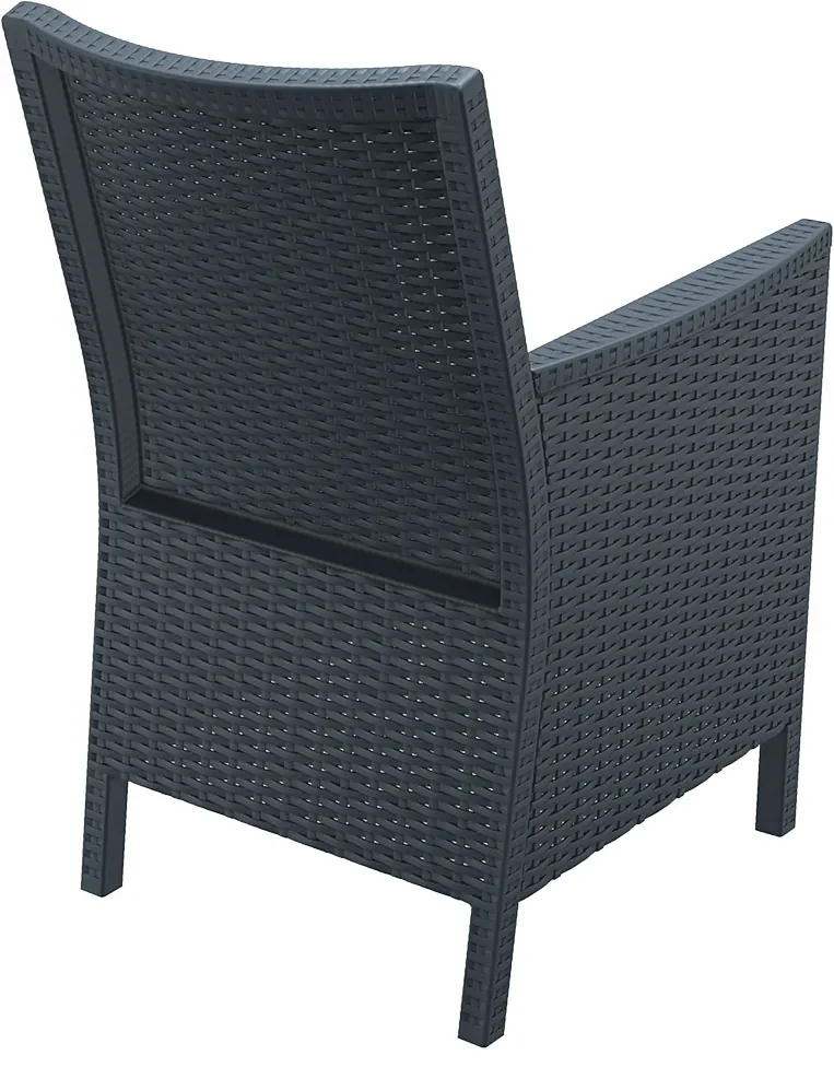 Siesta Tuinstoel - California - Donkergrijs - Wicker Look - Siesta