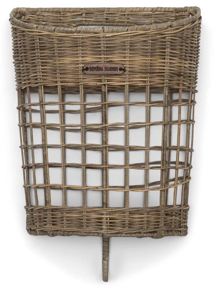 Rivièra Maison - Rustic Rattan Pretty Single Basket With Hook - Kleur: naturel
