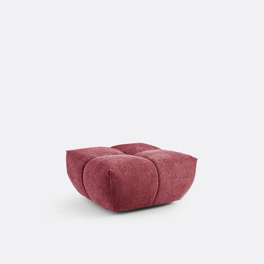 Poef, dik fluweel, L83 cm, Nuria