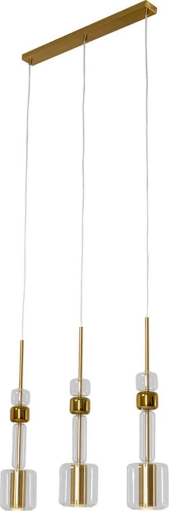 Hanglamp Goud En Glas 73 Cm