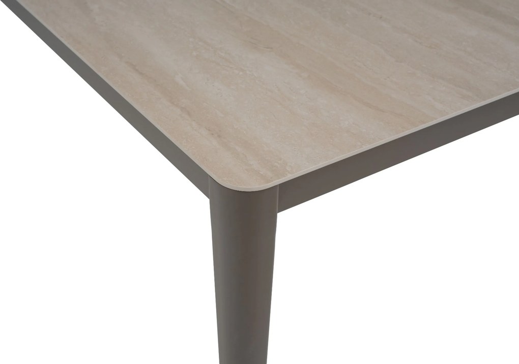 Dining Tuintafel rechthoekig 180x90 cm Taupe Livo