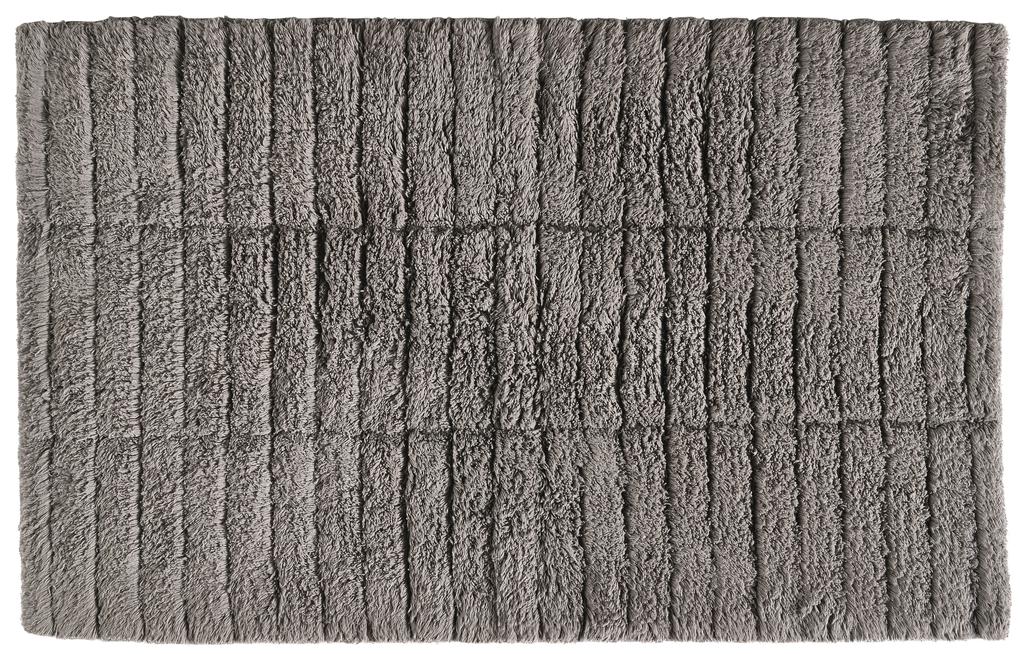 Badmat - tiles - gull grijs - 100% katoen - 80 x 50 cm
