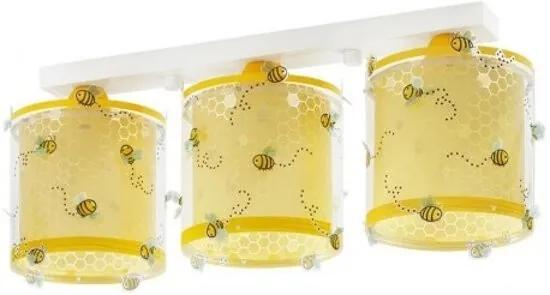 Plafondlamp 3-lamps Bee Happy 51 Cm Geel