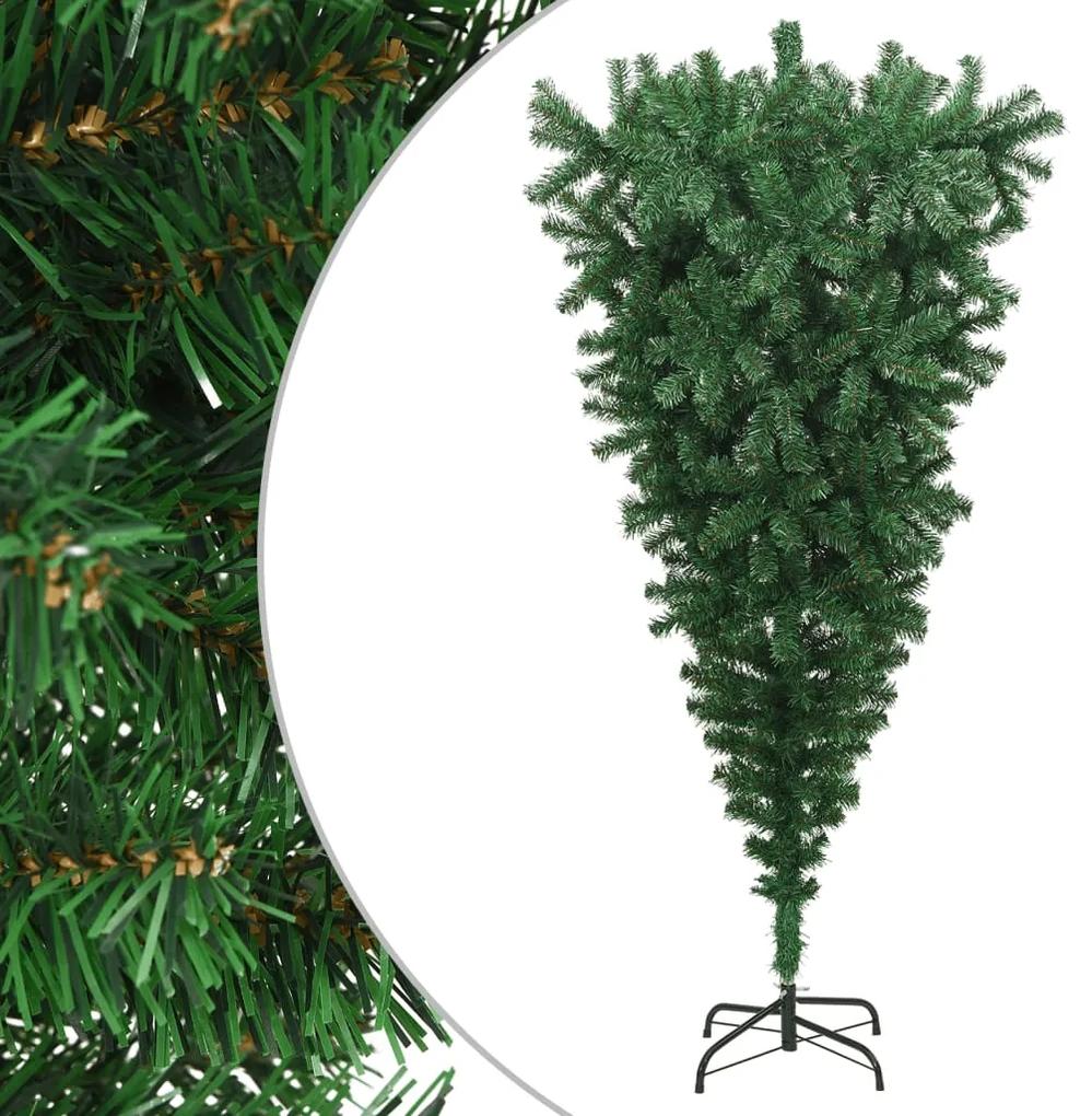 vidaXL Kunstkerstboom omgekeerd met standaard 240 cm groen