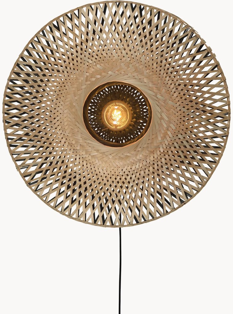 Wandlamp Kalimantan van bamboehout