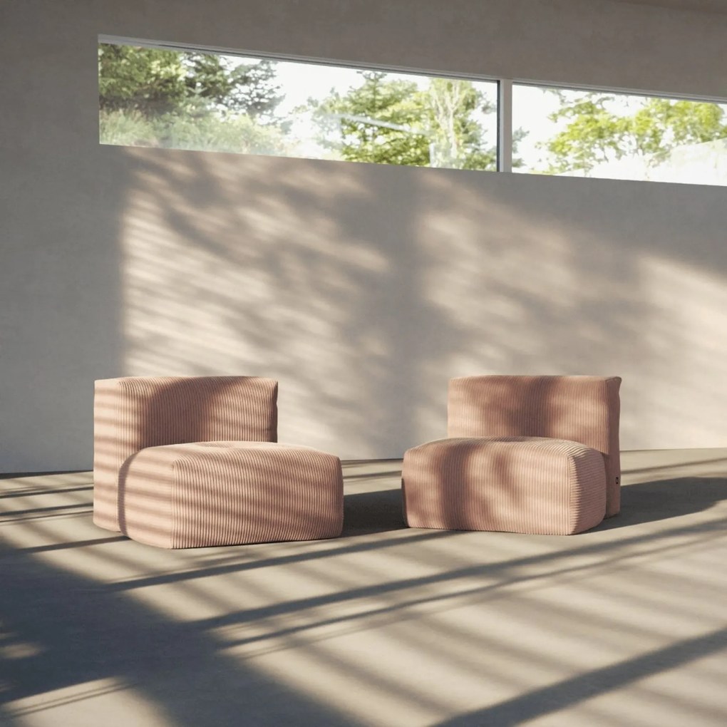 Soft Zitzak Indoor Seat - Corduroy Rose
