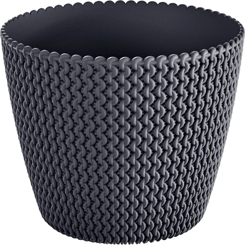 Prosperplast Splofy Bloempot - Antraciet -Ø 39 cm - 45 Liter