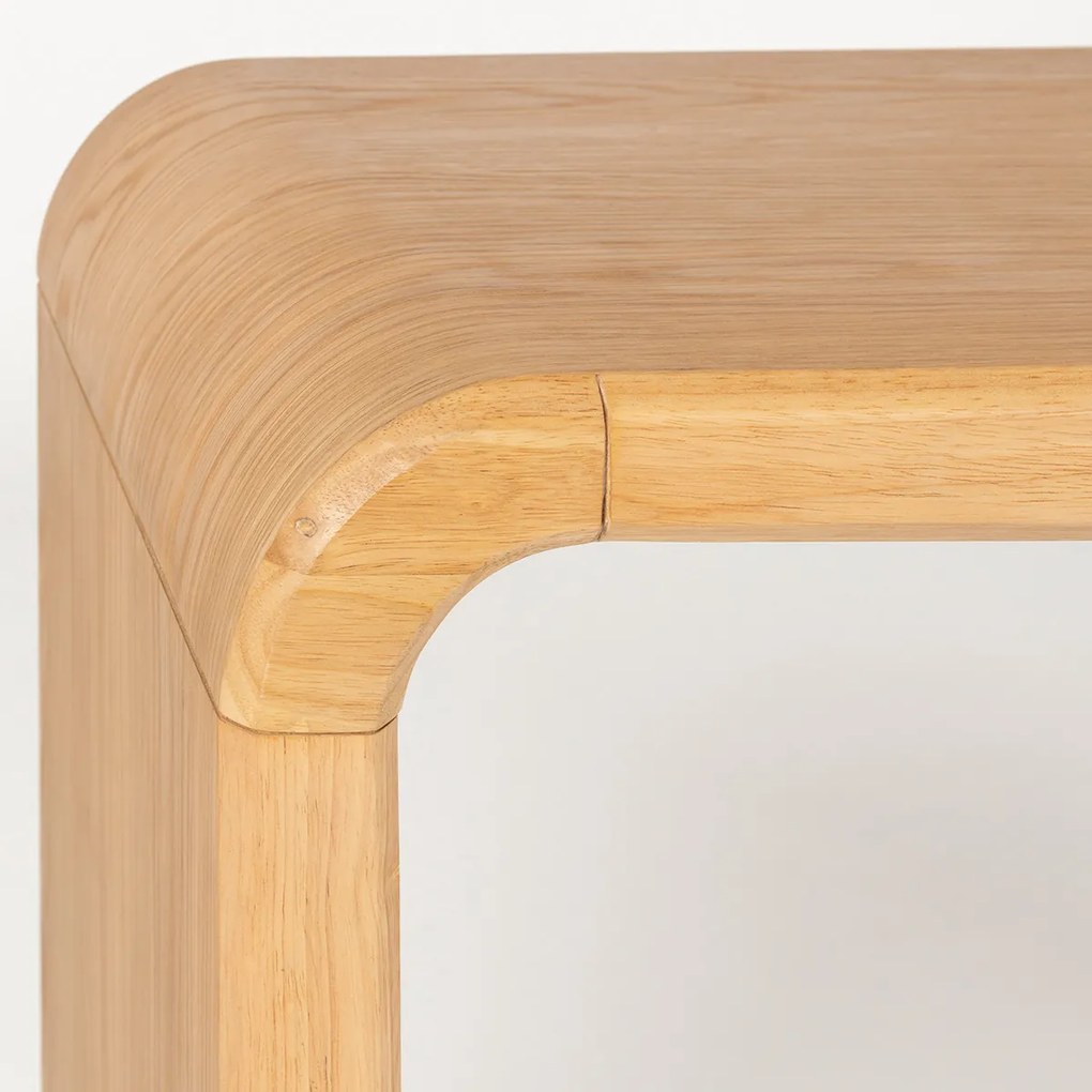 Zuiver Brave Console Tafel Gebogen Eiken - 120 X 38cm.