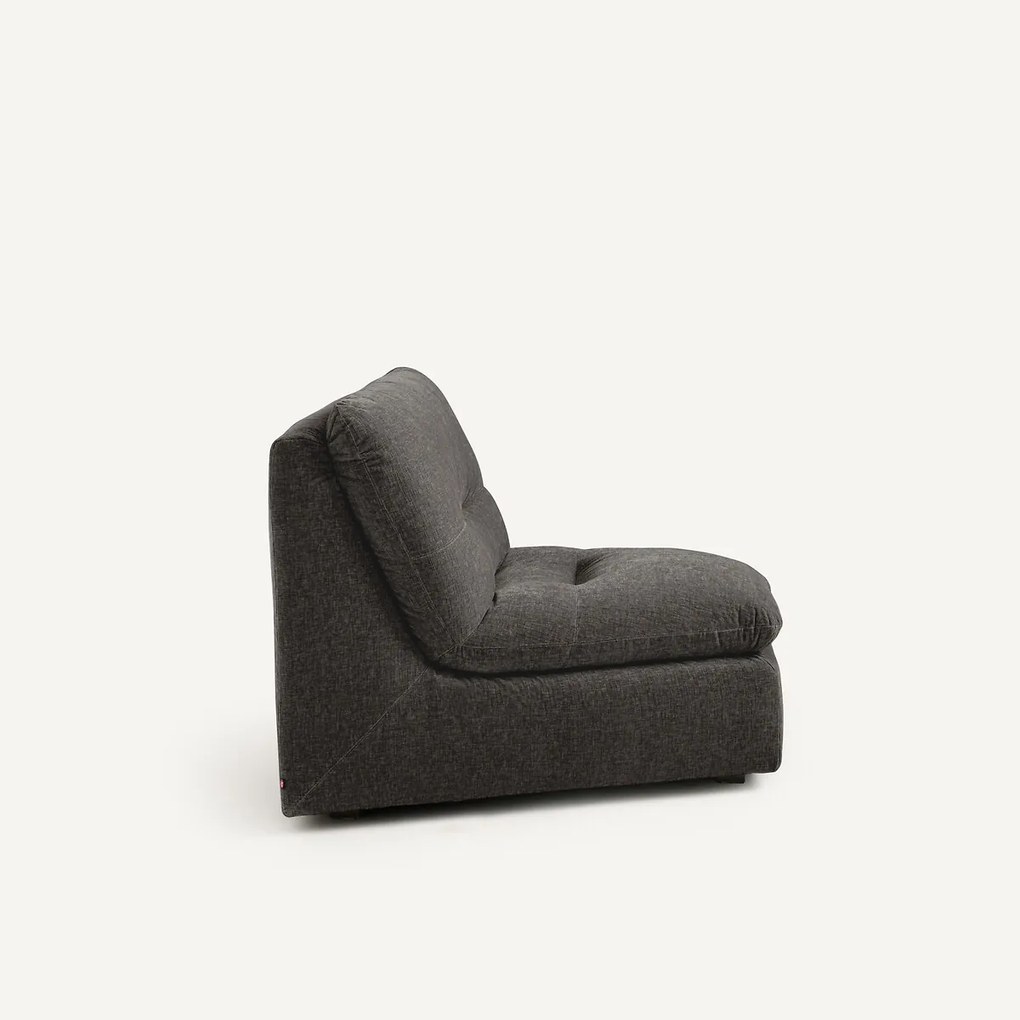 Modulaire hoekzetel in chenille fluweel, Giuliano