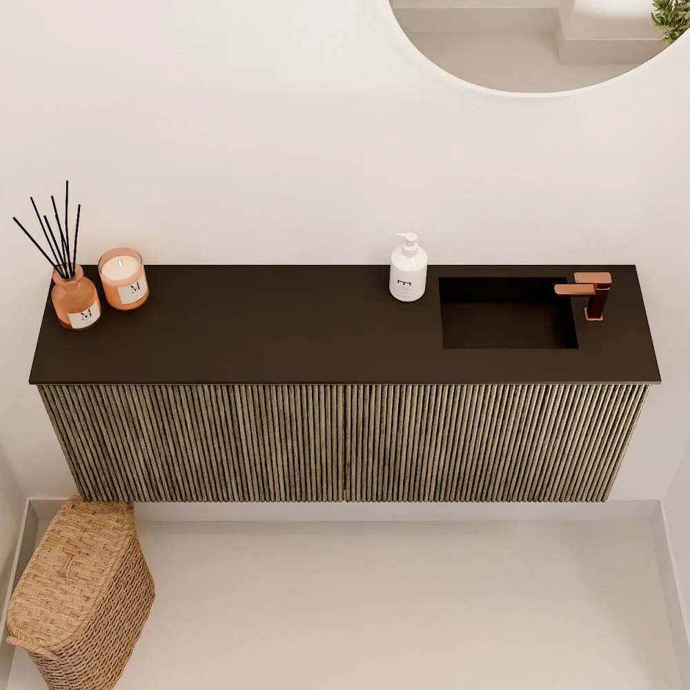 Mondiaz Joya 100cm toiletmeubel dusk met wastafel faye rechts 1 kraangat urban