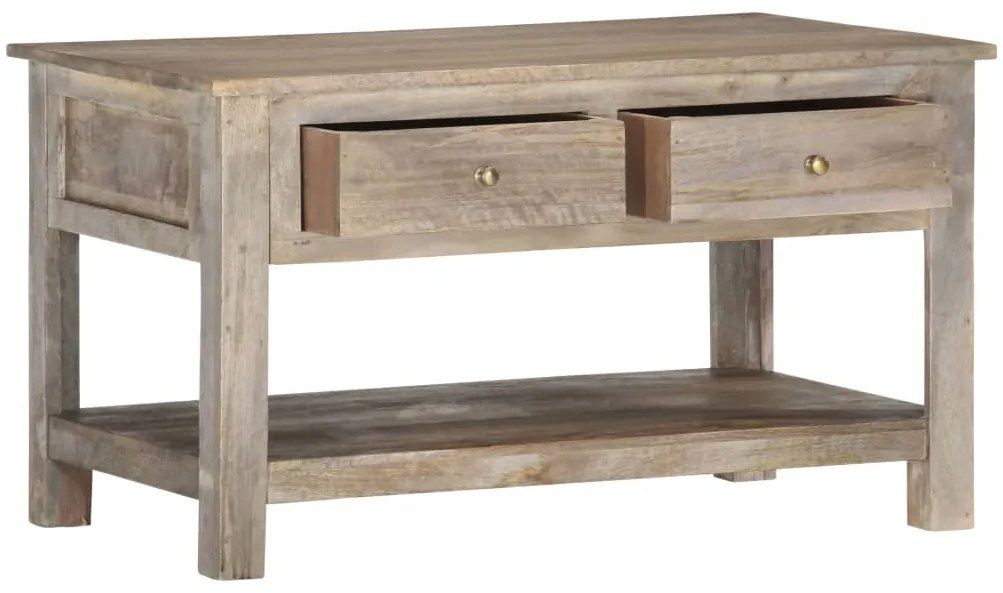 vidaXL Salontafel 82x52x47 cm massief mangohout