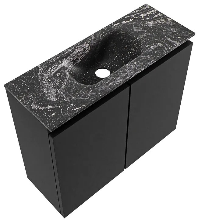 Mondiaz Ture DLux toiletmeubel 60cm urban met wastafel lava midden met kraangat