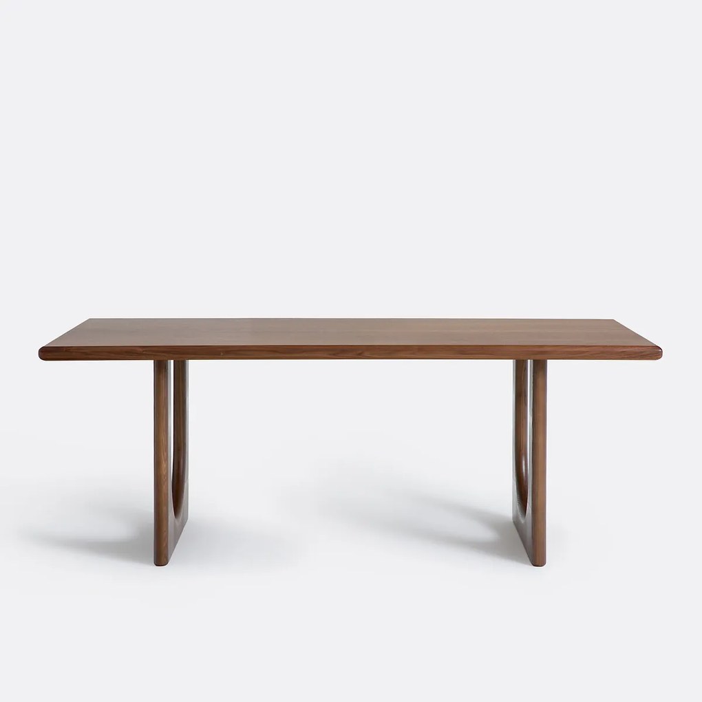 Eettafel, walnootfineer, 6 tot 8 couverts, DOUVE