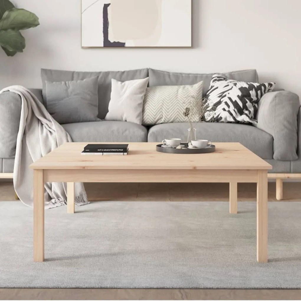 vidaXL Salontafel 100x100x40 cm massief grenenhout