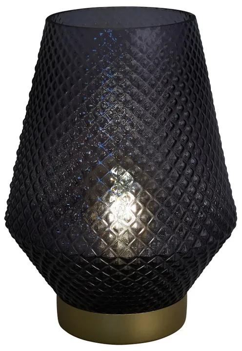 Tafellamp - glas - grijs - Ø21x29cm