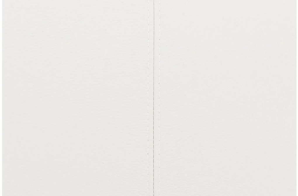 Goossens Eetkamerstoel Funk RVS Poten wit leer met armleuning en Transparant skater wiel met rvs kapmet wielen, modern design