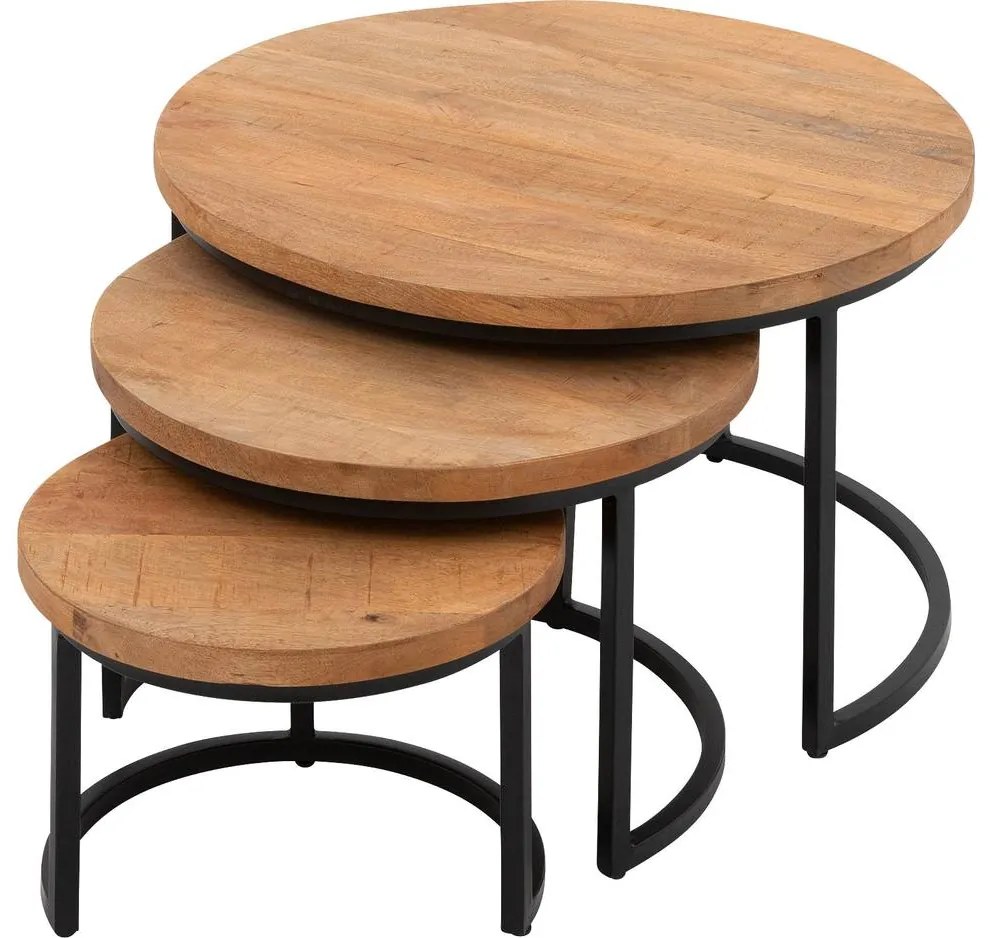 Goossens Salontafel Jelle Xl, Set van 3