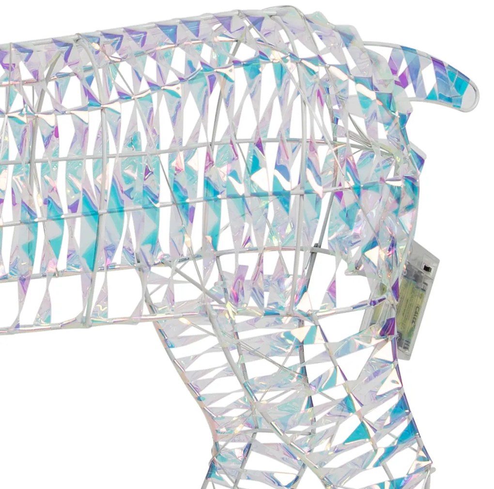 Kerst vloerlamp regenboog hert 60cm incl. LED - Niji