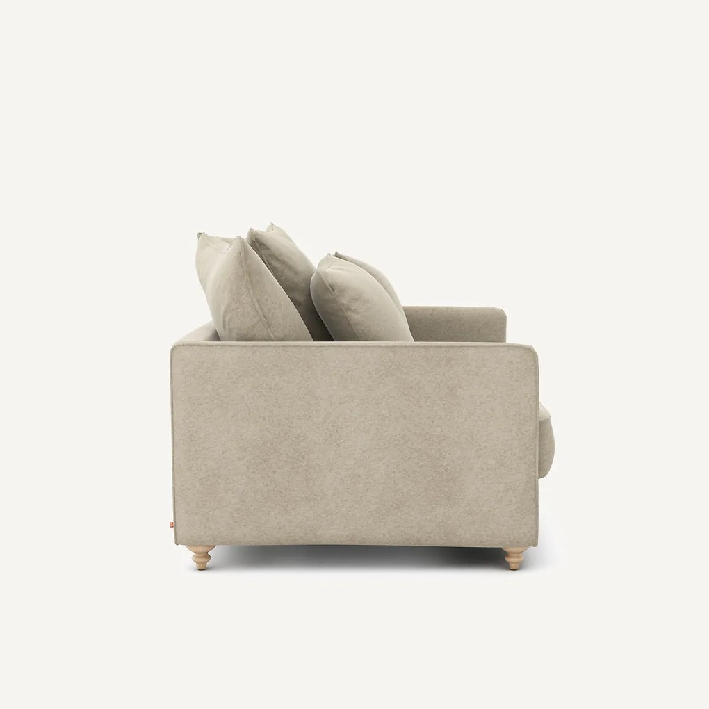 2-zits slaapbank van linnen fluweel, LAZARE