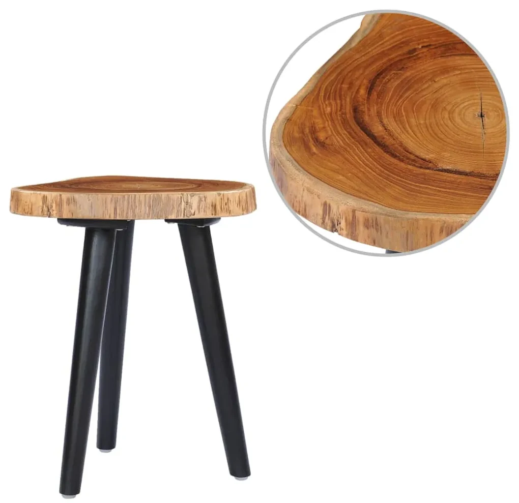 vidaXL Salontafel 40x45 cm massief teakhout