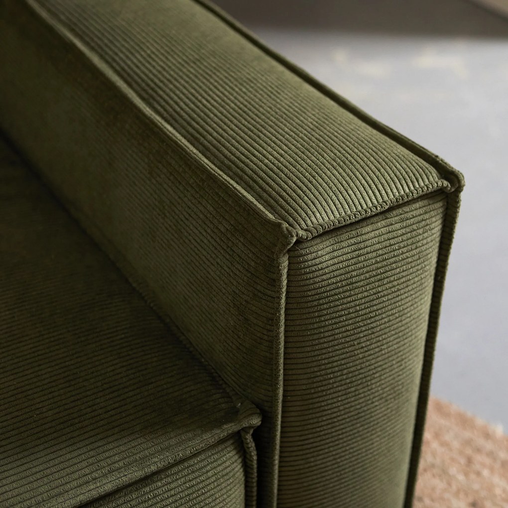 Groene Slaapbank Chaise Longue Links