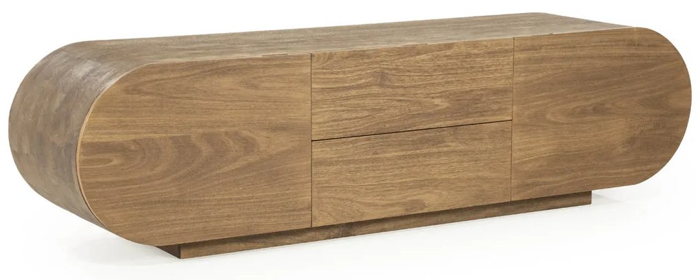 Eleonora King Ovaal Tv-meubel Mangohout 160 Cm - 160x40x43cm.