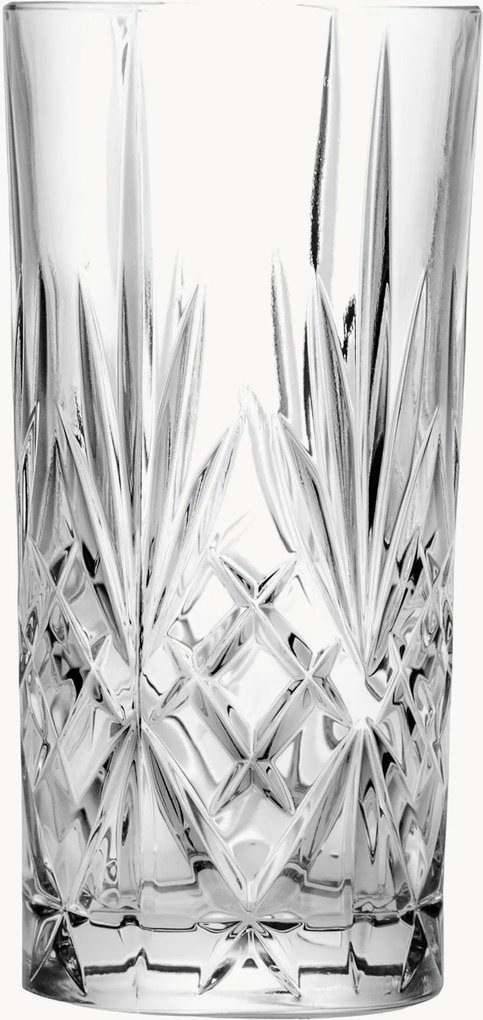 Kristallen longdrinkglazen Melodia, 6-delig