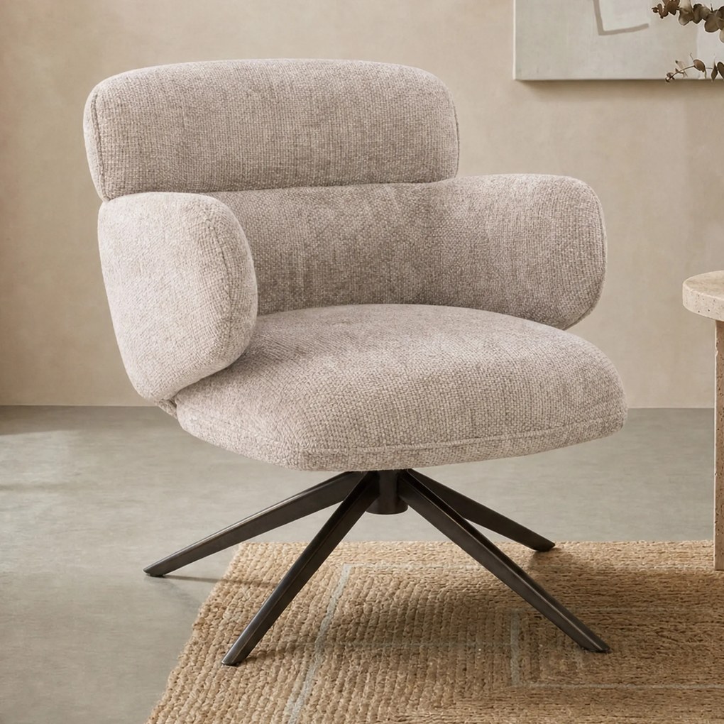 Fauteuil Draaibaar Zand