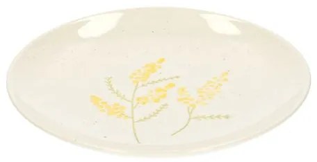 Bord, steengoed, mimosa,Ø 21 cm