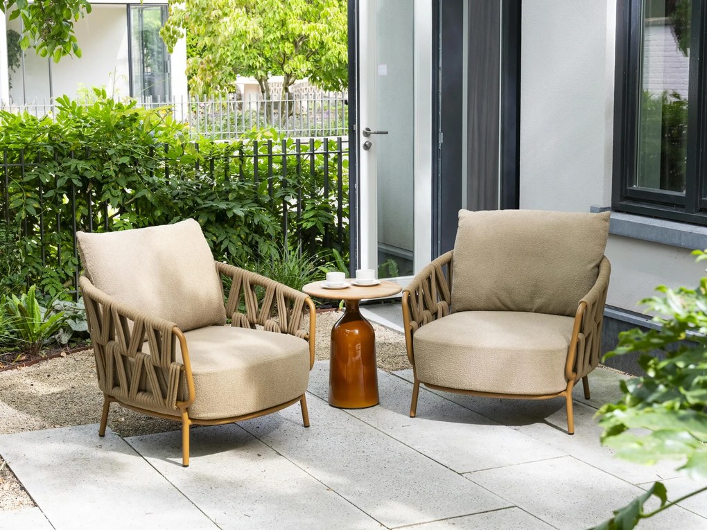 4 Seasons Outdoor Biarritz loungestoel amber Loungestoel   beige weerbestendig