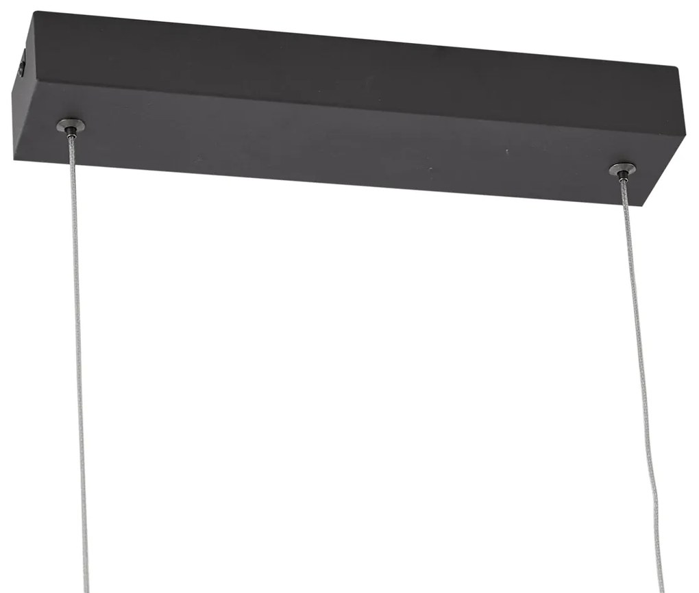 Design hanglamp zwart 100cm incl. LED 3-staps dimbaar - Wokkel