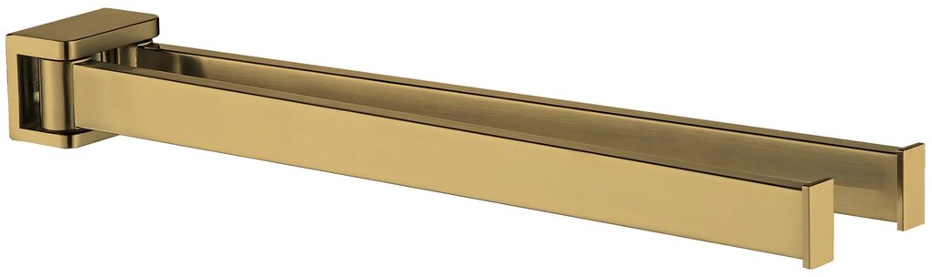 Plieger Altea 2 armige handdoekhouder 36 cm geborsteld goud
