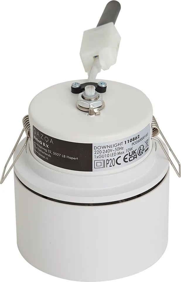 Moderne inbouwspot wit GU10 50mm - Echo