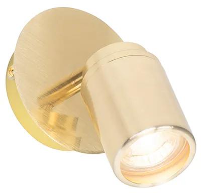 Moderne badkamer Spot / Opbouwspot / Plafondspot messing IP44 - Ducha Modern GU10 IP44 rond Lamp